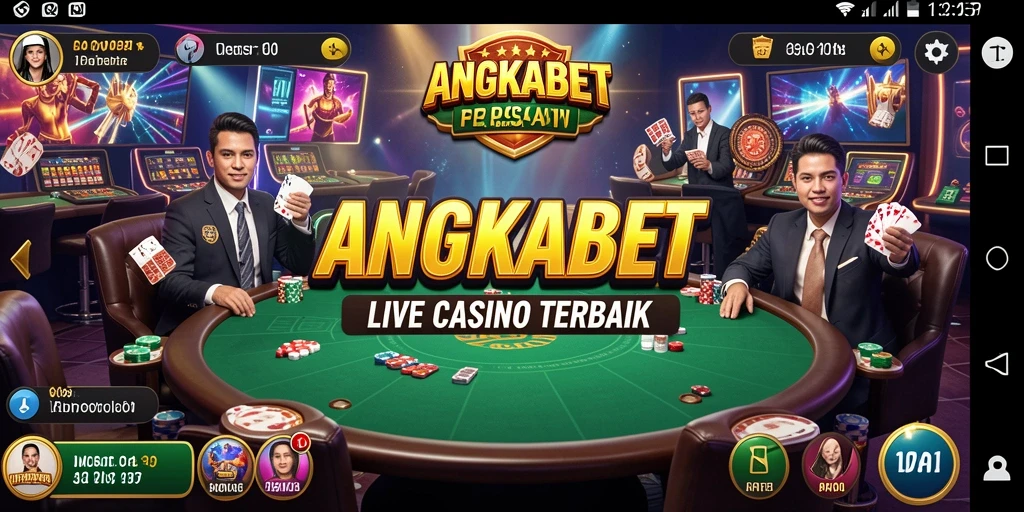 Tampilan gameplay Live Casino di ANGKABET yang seru dan interaktif.