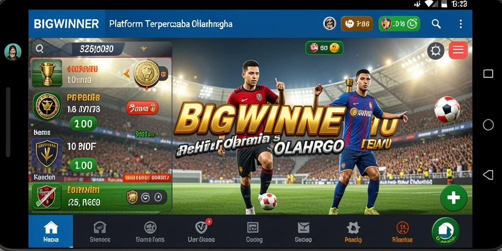 Screenshot menampilkan antarmuka taruhan olahraga yang menarik dan informatif.