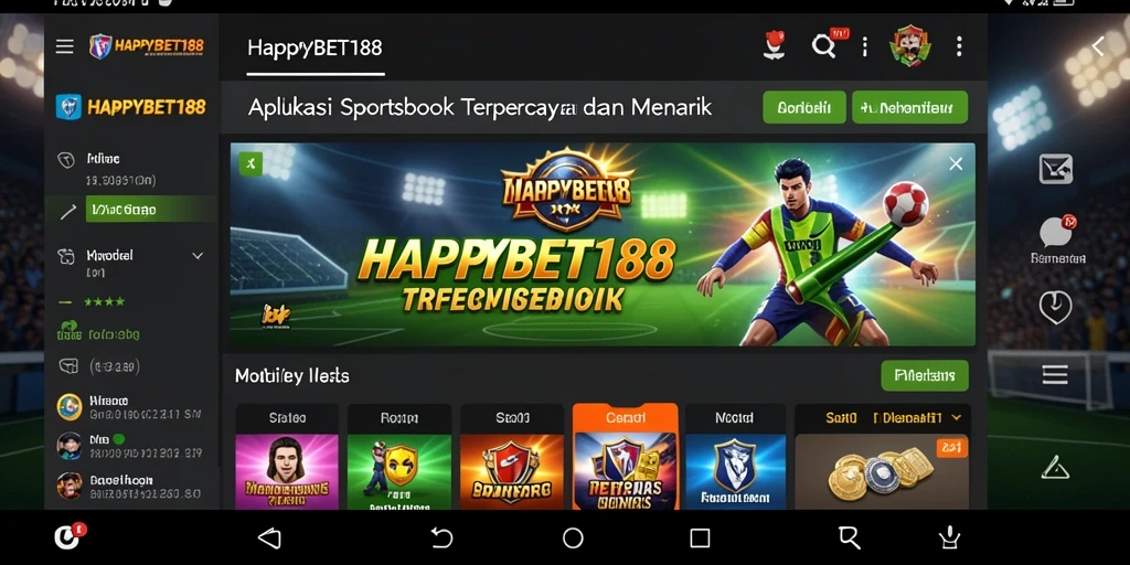 Tampilan gameplay Sportsbook yang menarik dan interaktif di HAPPYBET188.