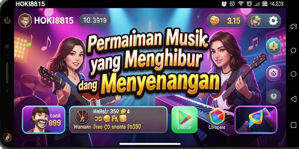 Tampilan menarik gameplay HOKI8815 dengan pengalaman musik yang seru.