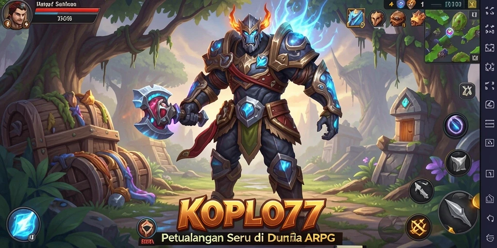 Tangkapan layar gameplay KOPLO77 yang menunjukkan aksi seru dalam petualangan ARPG.