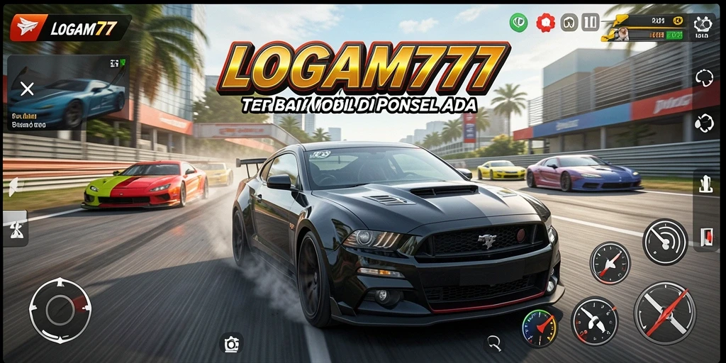Gameplay balap seru dan mendebarkan di LOGAM777.