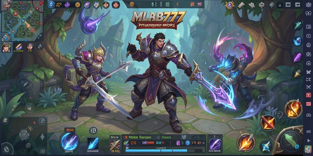Tampilan gameplay seru dalam MLBB777 dengan karakter dan pertempuran yang dinamis.