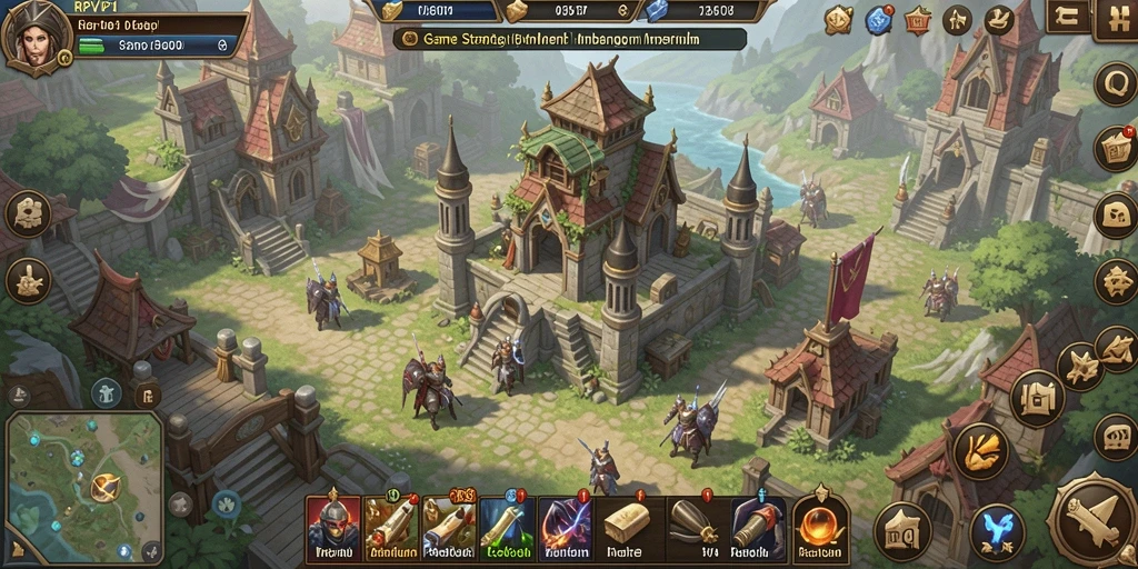 Tampilan gameplay menarik dalam RPVIP1 yang menampilkan strategi pembangunan imperium.