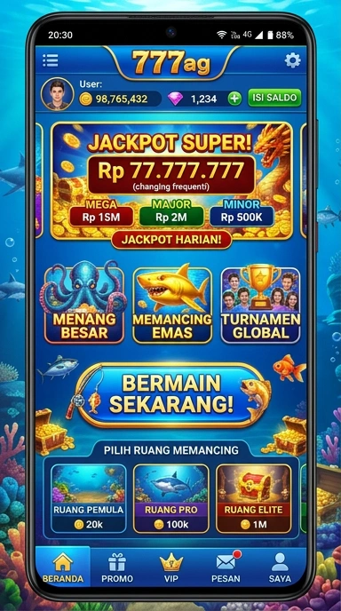 Tampilan antarmuka 777ag yang bersih dan user-friendly.